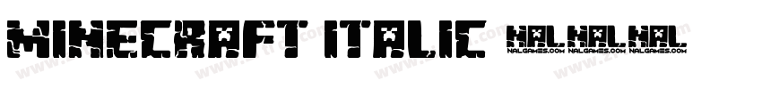 Minecraft Italic字体转换